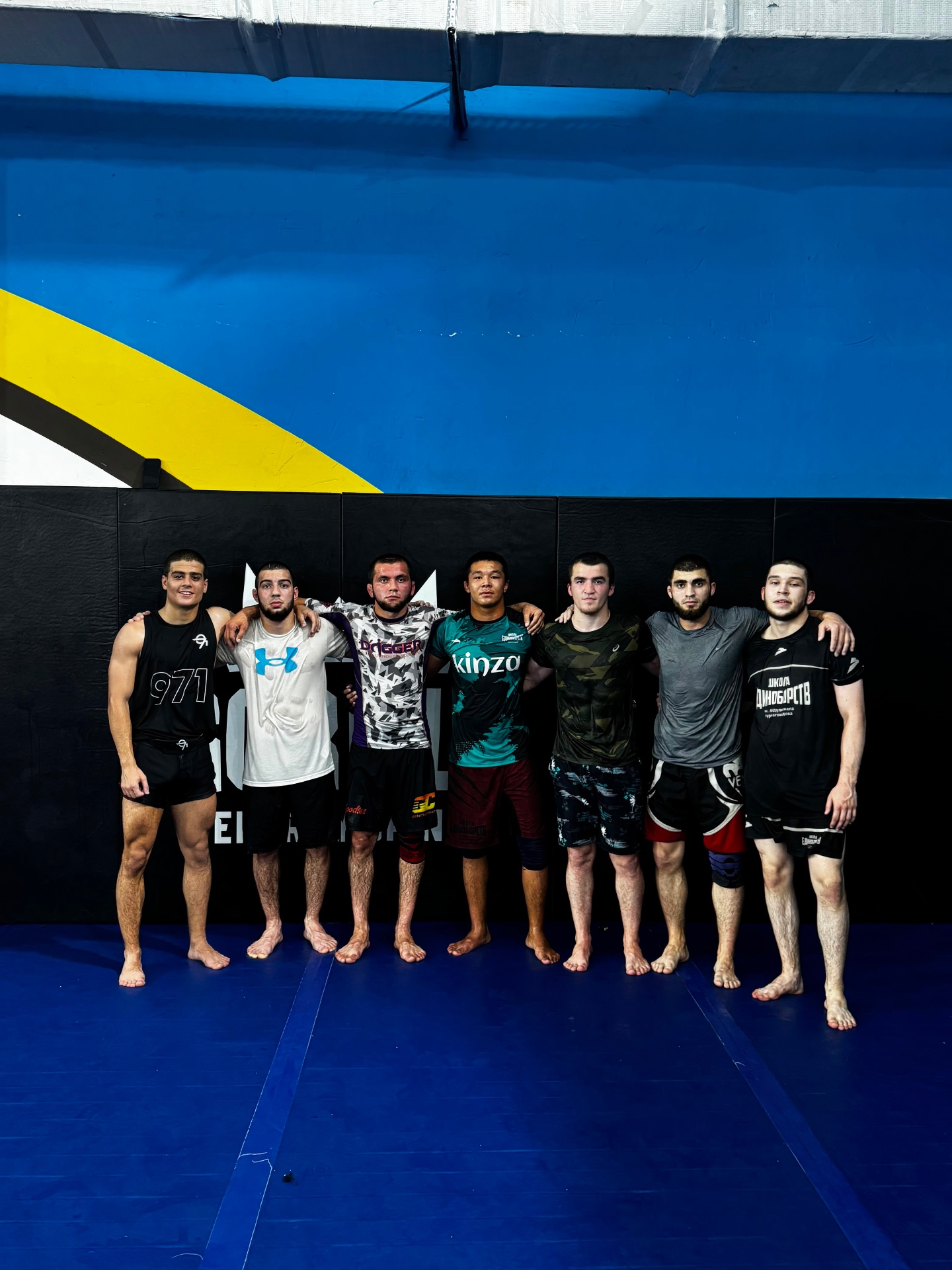 Training team lineup at the Dagestan camp