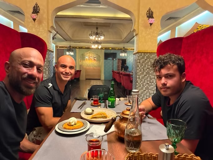 Dinner at a local restaurant