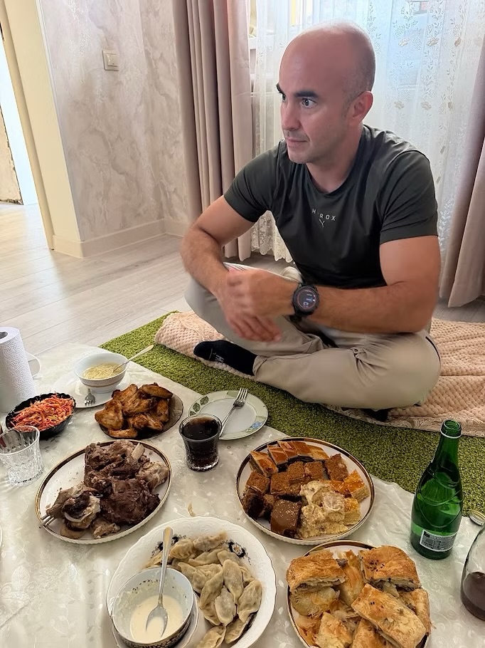 A traditional Dagestani meal